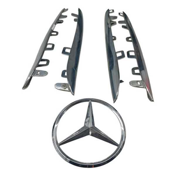 Kit Friso Emblema Grade Dianteira Mercedes C180 2014 2015