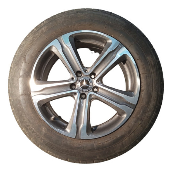 Roda Pneu Bom Mercedes Glc250 2.0 2014 2015 2016 235 60 R18 Prata