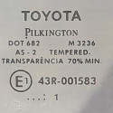 Vidro Fixo Traseiro Direito Toyota Corolla 2009 2010 