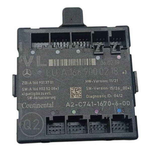 Módulo Porta Diant Esq Mercedes Gla200 1.6 T 2019