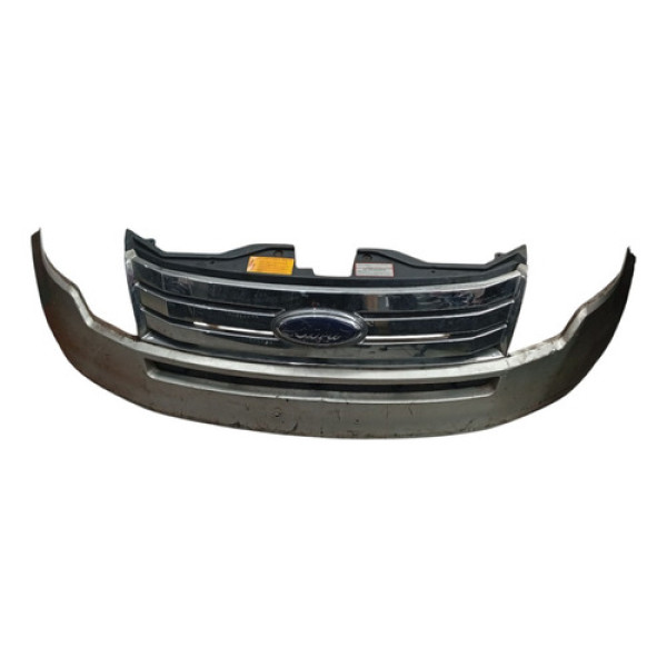 Parachoque Dianteiro Ford Edge 2008 2009 Detalhe Cinza