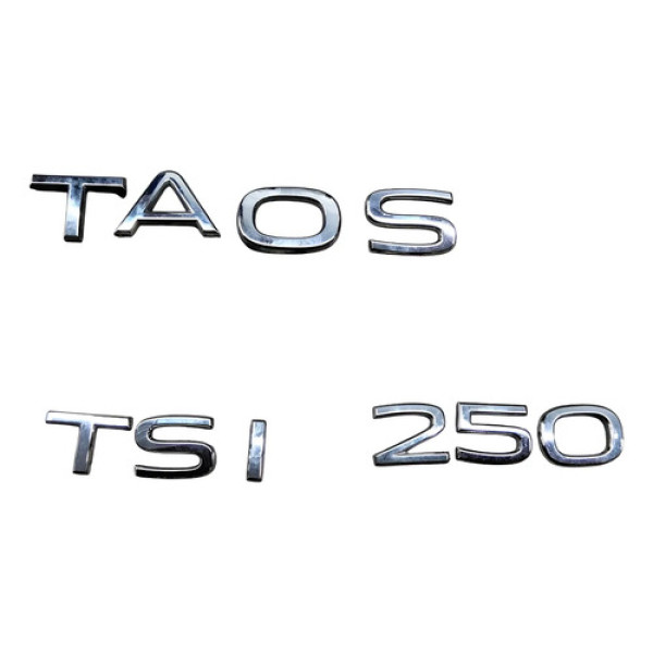 Letreiro Tampa Traseira Volkswagen Taos 1.4 250 Tsi 2022