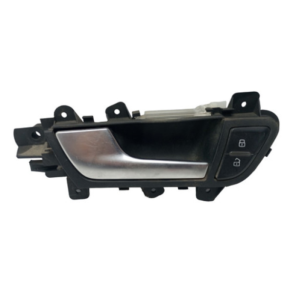 Maçaneta Interna Dianteira Esquerda Audi A4 2009 2010 2011  Prata Dianteira
