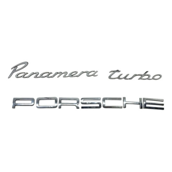 Kit Letreiro Tampa Traseiro Porsche Panamera 4.8 T V8 2011 Cromado