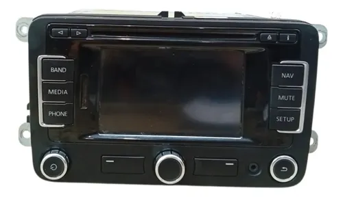 Tela Central Multimídia Volkswagen Tiguan 2011 2012 Preto