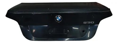 Tampa Traseira Porta Malas Bmw 530i 3.0 2006 2007 Detalhe Preto