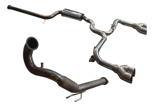 Escapamento Downpipe Catback 3.5 PLG Audi A3 2.0 2016 Detalhe