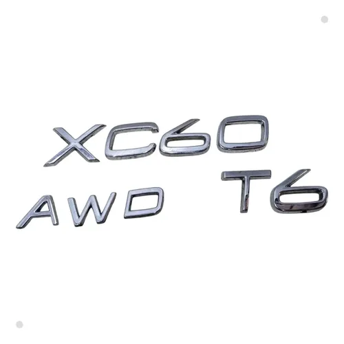 Emblema Tampa Traseira Volvo Xc60 T6 3.0t 2013 2014  Ok