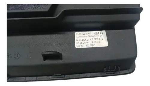 Tela Display Multimídia Audi Q3 2016 2017 Preto