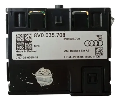 Entrada Usb Auxiliar Audi A3 2017 2018 2019 