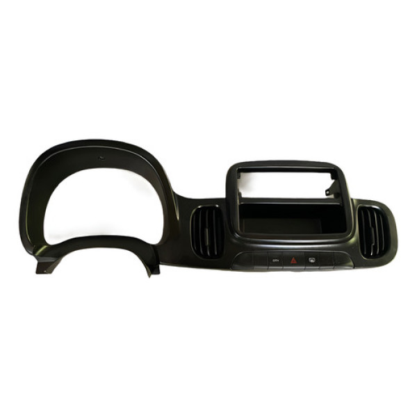 Moldura Som Fiat Mobi Preto