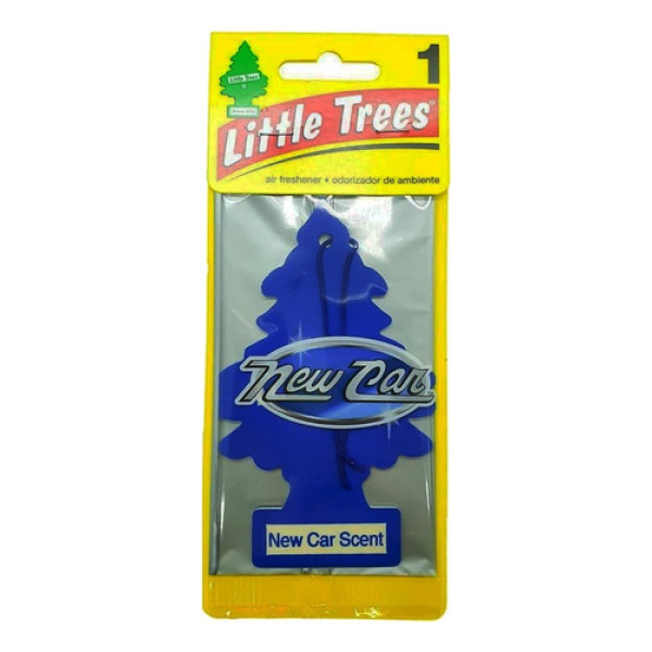 Aromatizante Para Carros Little Trees Frescor Duradouro Azul Carro Novo