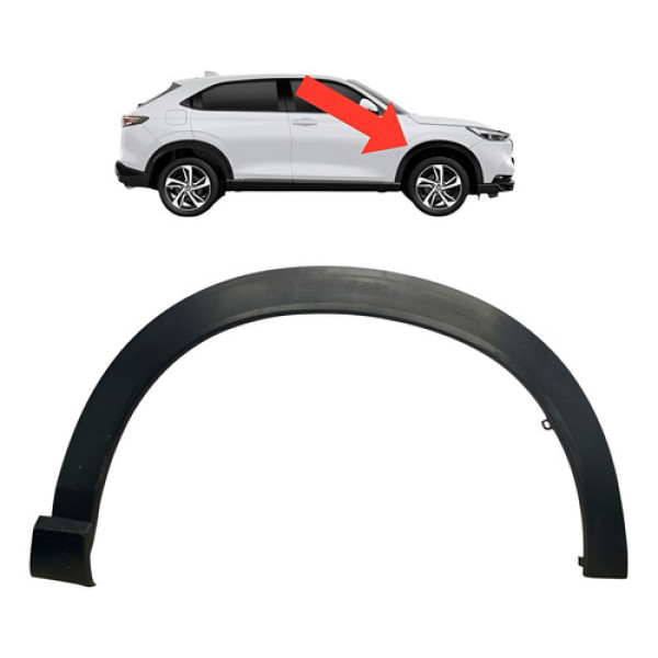 Acabamento Moldura Pára-lama Direito Honda Hr-v 2022 Diante  Preto