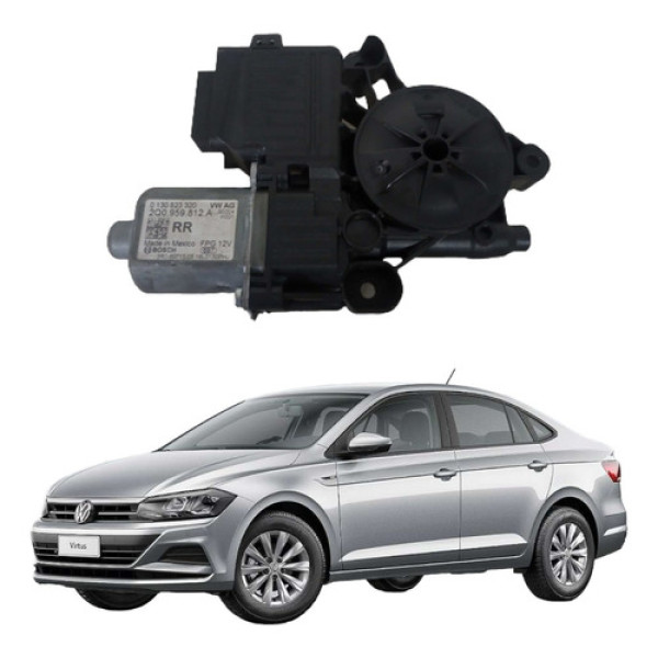 Motor Vidro Traseiro Esquerdo Volkswagen Virtus 2019