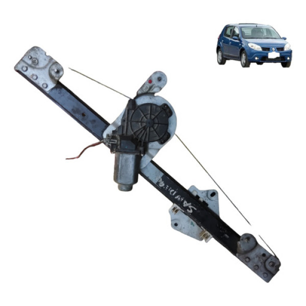 Máquina De Vidro Elétrico Diant Direito Sandero 2006 A 2012