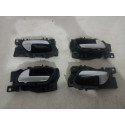 Kit Maçaneta Interna Prata Esquerda Peugeot 208 2014