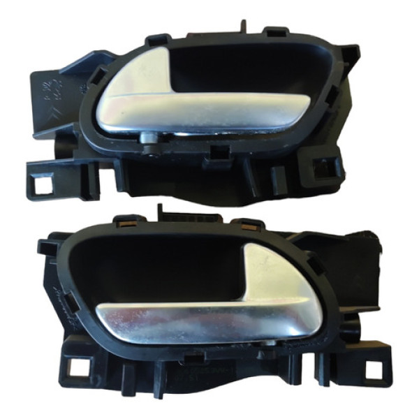 Par Maçaneta Interna Porta Diateira Peugeot 208 2014