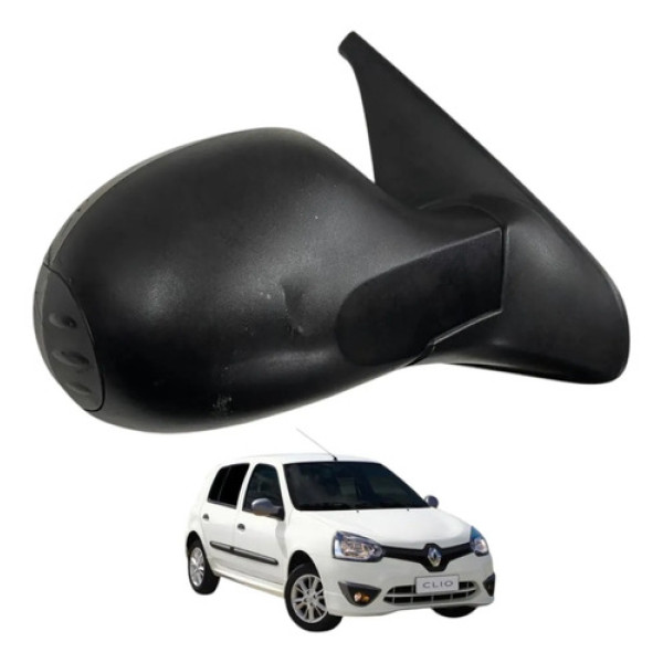Retrovisor Manual Lado Direito Renault Clio 2013 2014 2015
