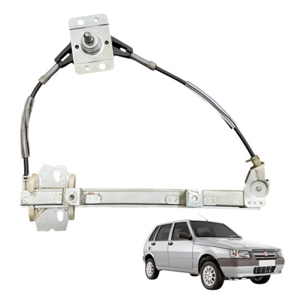 Maquina Vidro Manual Tras Direita Uno 2002 2011 2013