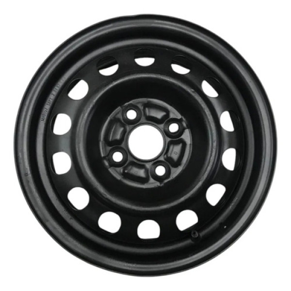 Roda Ferro Aro 15 4x100 Topy Honda Civic Fit G6 G7 2001 2014 Preta