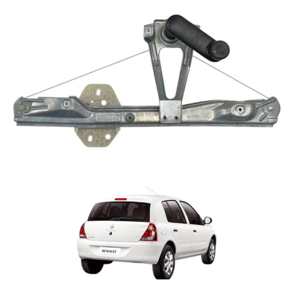Maquina Vidro Manual Tras Direita Clio 2013 2014 2015 2016
