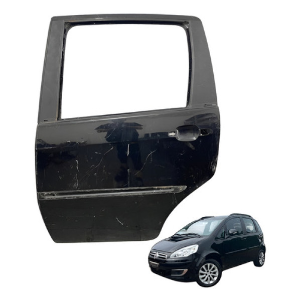 Porta Traseira Esquerda Fiat Idea 2012 2013 2014 2015 2016 Traseira Esquerdo Preto