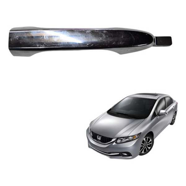 Macaneta Externa Traseira Esquerda Honda Civic 2012 2016