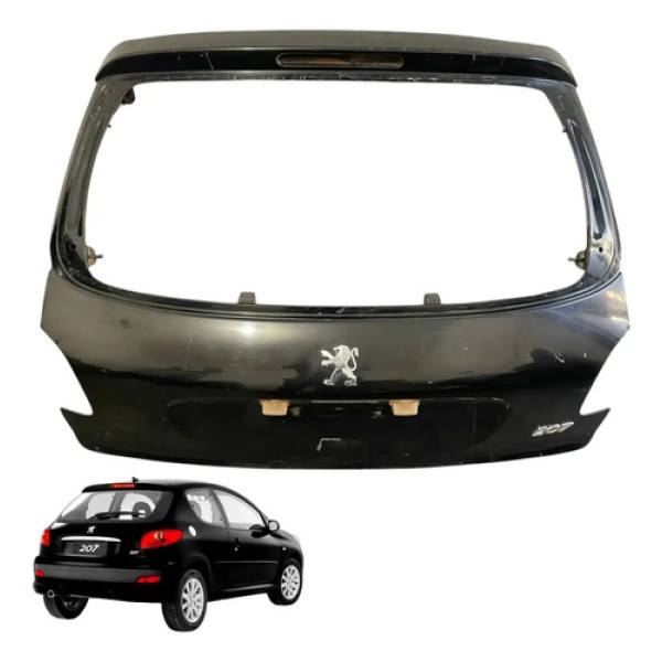 Tampa Traseira Porta Malas Peugeot 207 Hatch 2006 2009 2012 Preto