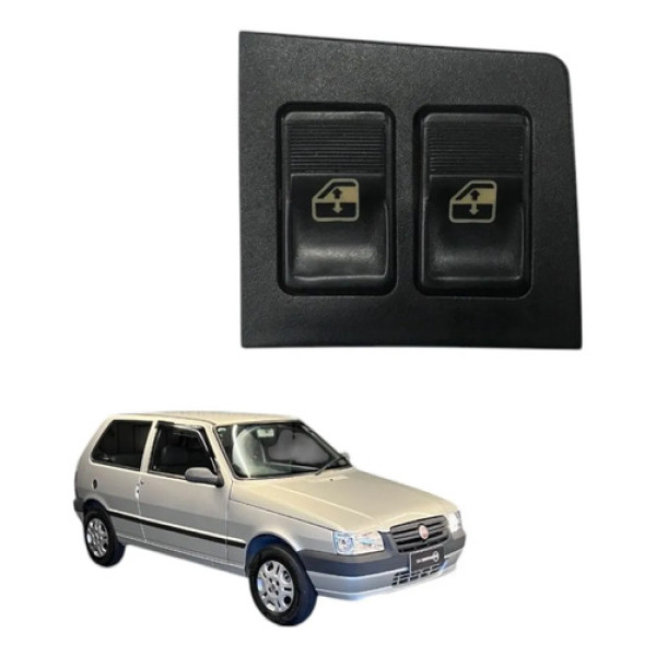 Botao Vidro Eletrico Diant Esquerdo Fiat Uno 2p  2006 2007