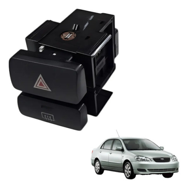 Botao Pisca Alerta Desembacador Toyota Corolla 2003 2008
