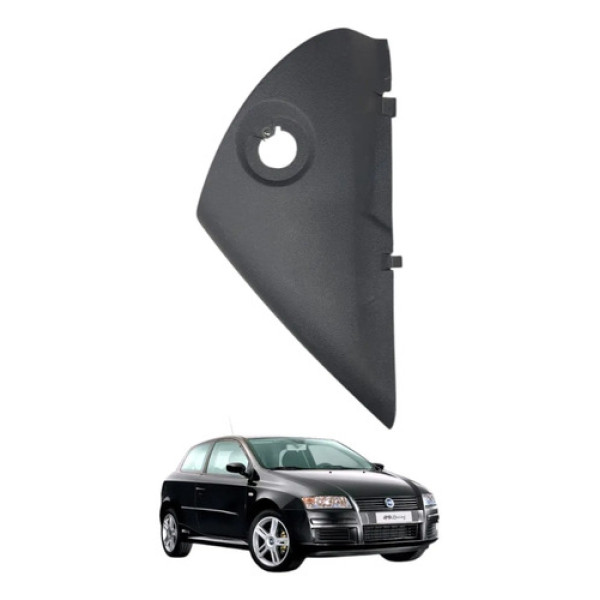 Acabamento Lateral Direito Painel Fiat Stilo 2007 2008 2009 Preto Peça 1