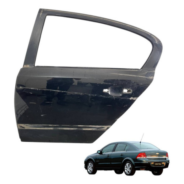 Porta Traseira Esquerda Gm Vectra 2005 2006 Elegance Traseira Esquerda Preto