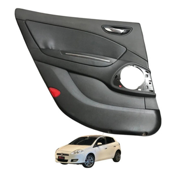 Forro Porta Traseira Esquerda Fiat Bravo 2011 2012 2013 2014 Preto