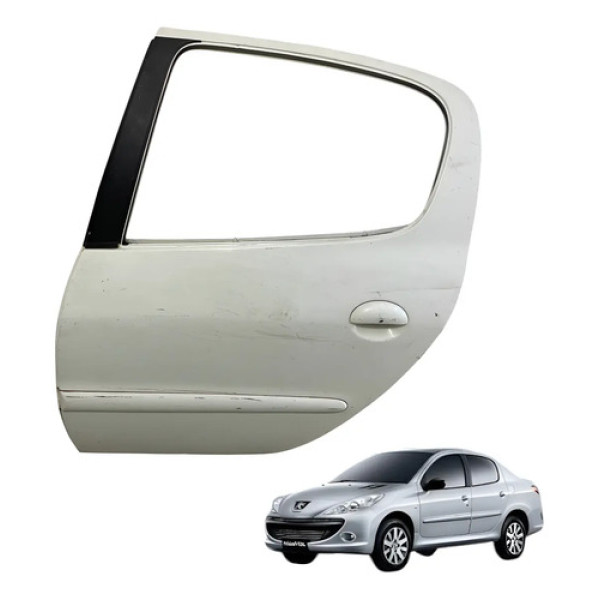 Porta Traseira Esquerda Peugeot 206 207 2008 2011 2012 A Traseira Esquerda Branco