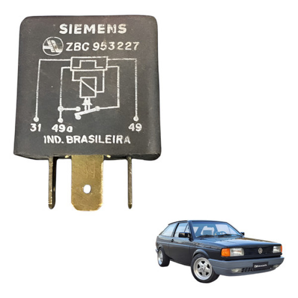 Rele Pisca Alerta Volkswagen Gol Fox 2001 2005 2010 2013 Preto
