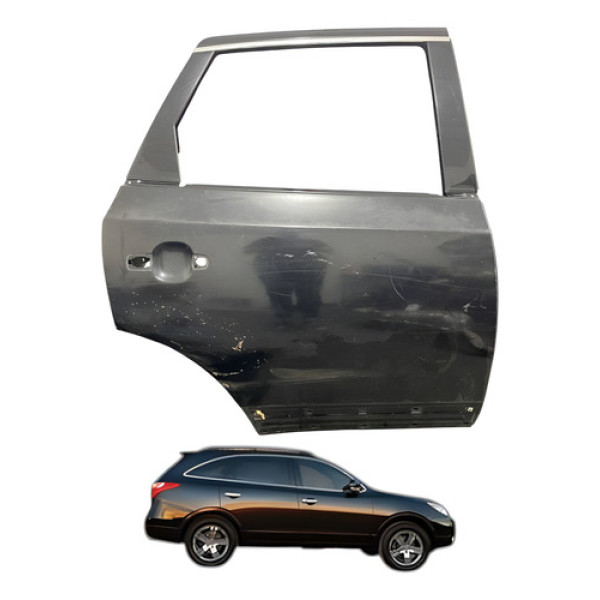 Porta Traseira Direita Hyundai Vera Cruz 3.8 2009 2010 Traseira Direita Preto