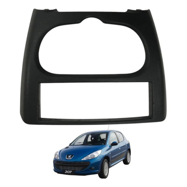 Moldura Painel Central Peugeot 207 1.4 2011 2012 Manual 8v Preto