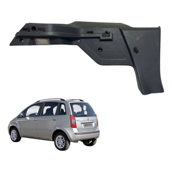 Suporte Bagagito Direito Fiat Idea 2005 2006 Hlx  Orig Cinza-escuro