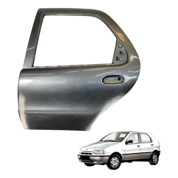 Porta Traseira Esquerda Fiat Palio 1998 99 2001 2002 2005 Traseira Esquerdo Cinza-escuro