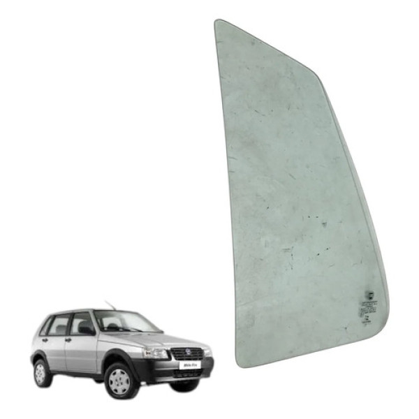 Vidro Fixo Lateral Porta Traseira Direita Fiat Uno 1991 2013
