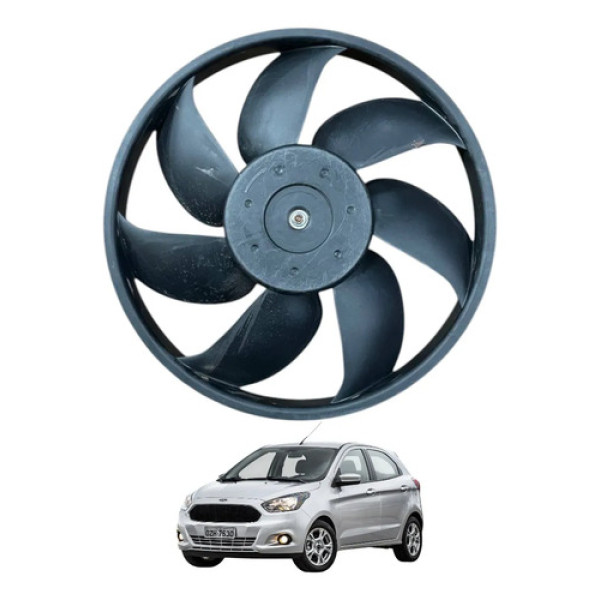 Ventoinha Eletroventilador Radiador Ford Ka 1.0 2014 2015