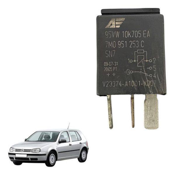 Rele Injecao Eletronica Audi A3 Golf 1999 2006 Preto