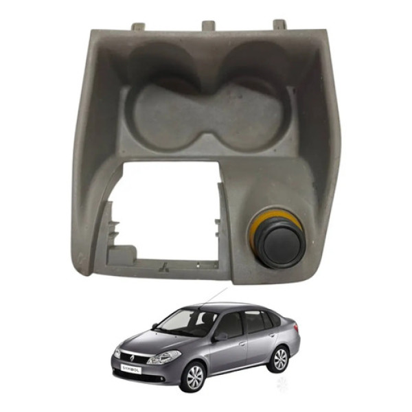 Porta Copos Central Renault Symbol 2009 2010 2011 2012 2013