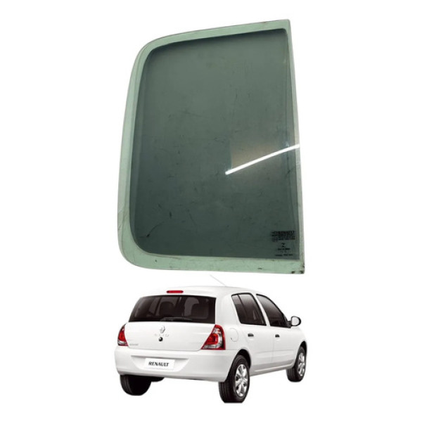 Vidro Fixo Porta Traseira Direita Clio Hatch 2013 2014 2015