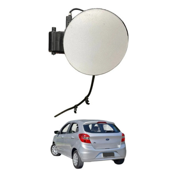 Portinhola Tanque Combustivel Ford Ka Hatch 2014 2015 2016 Prateado