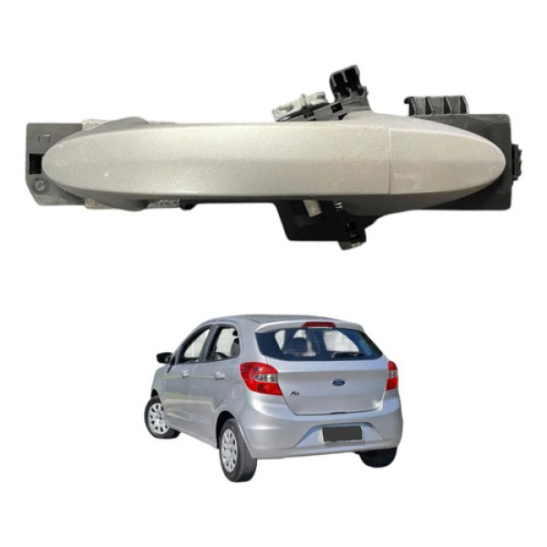 Macaneta Externa Porta Tras Esquerda Ford Ka 2014 2015 2016 Peça 1 Traseira