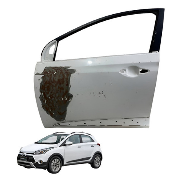 Porta Dianteira Esquerda Hyundai Hb20x 2013 2015 2016 2019 Dianteira Esquerdo Branco