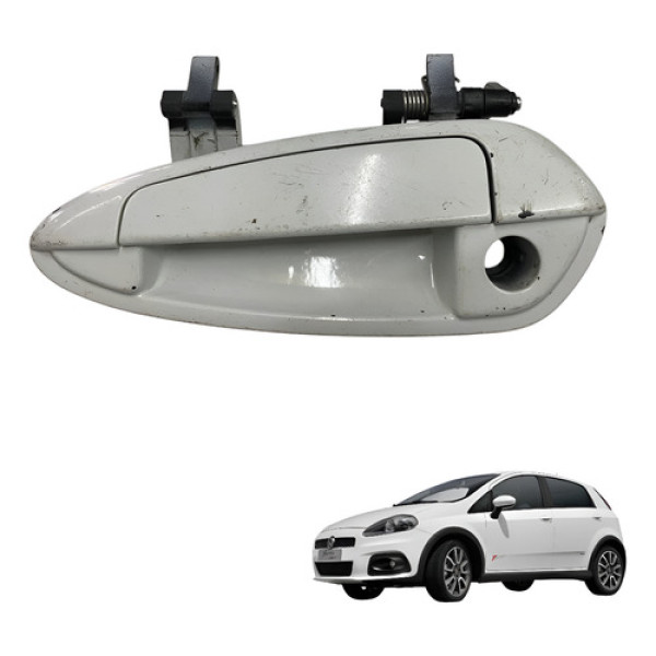Macaneta Dianteira Esquerda Fiat Punto 2008 2010 2013 Branco