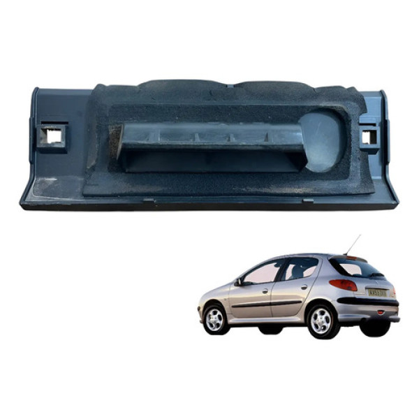 Macaneta Puxador Tampa Traseira Peugeot 207 206 2001 2012 Preto Traseira