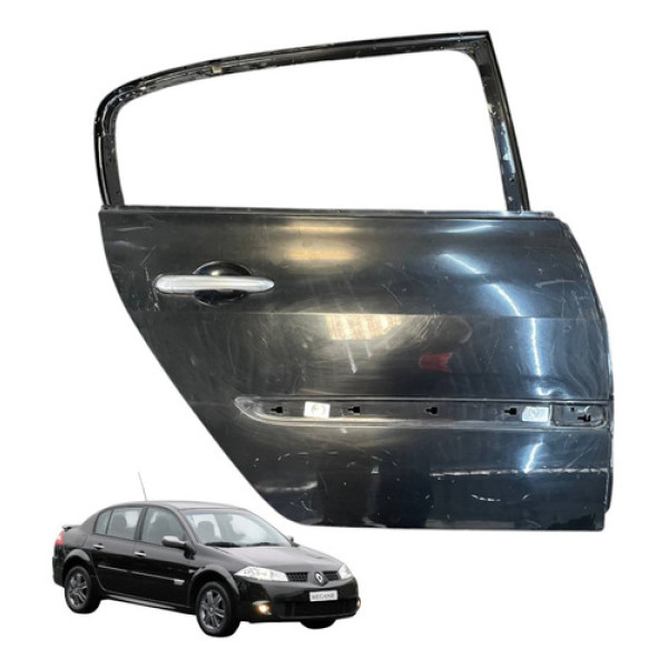 Porta Traseira Direita Renault Megane 2007 2008 2011 A Traseira Direita Preto